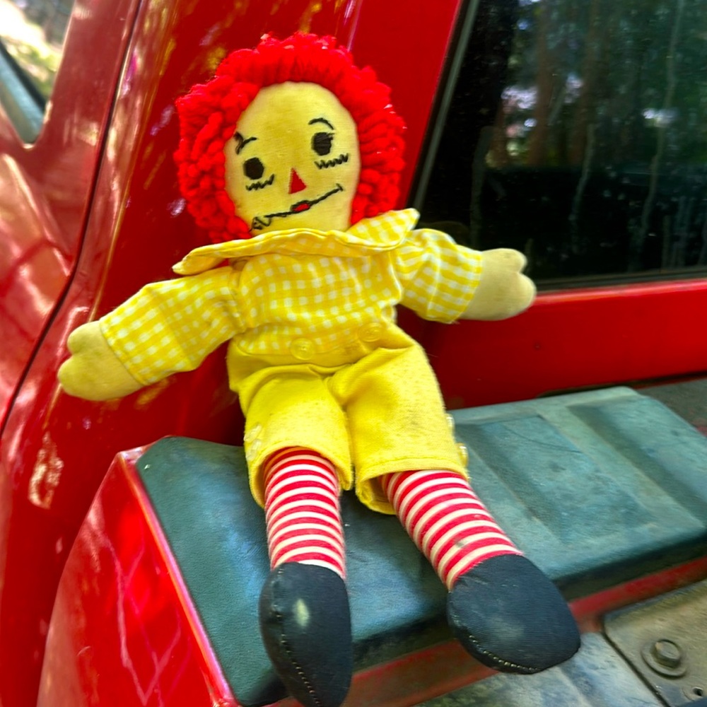 VINTAGE RAGGEDY ANN Doll  small 12 inch Collectible Cloth Rag Doll